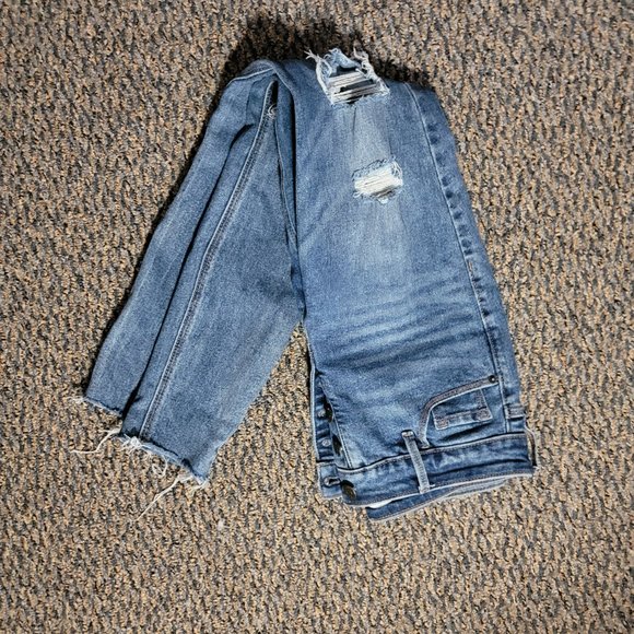 Old Navy Rockstar Super Skinny High Rise Distressed Jeans Size 2 EUC - Picture 3 of 15